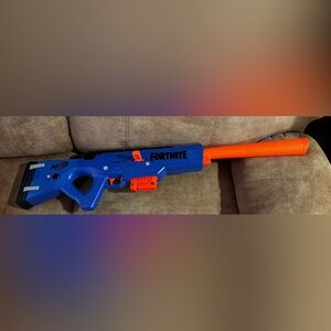 Hasbro Nerf Fortnite BASR - R BI Blue And Orange Missing Scope Tested/ Works